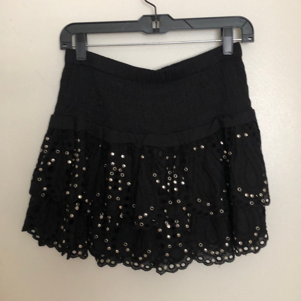 Short studded skirt